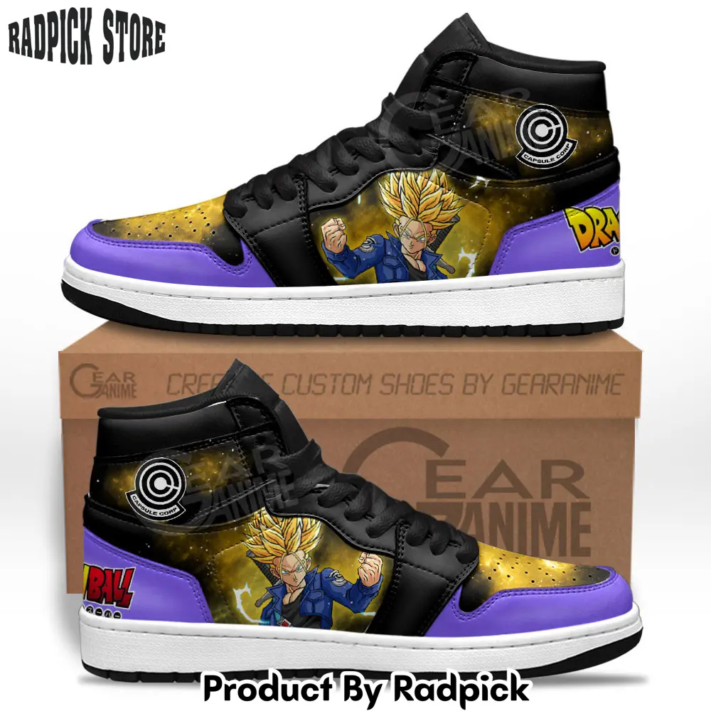 Trunks super saiyan air jordan high top sneakers anime mv06  rp0351637